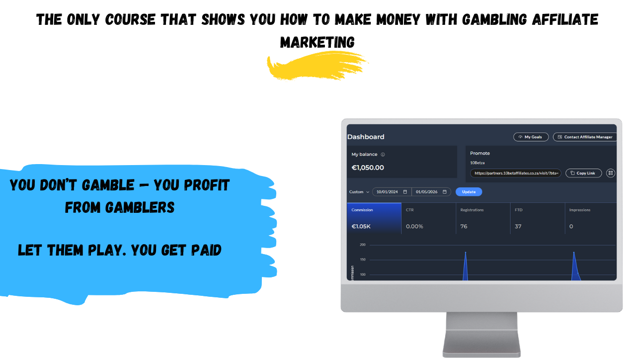 Gambling Affiliate Mastery: Build a Profitable Affiliate Business From Scratch.